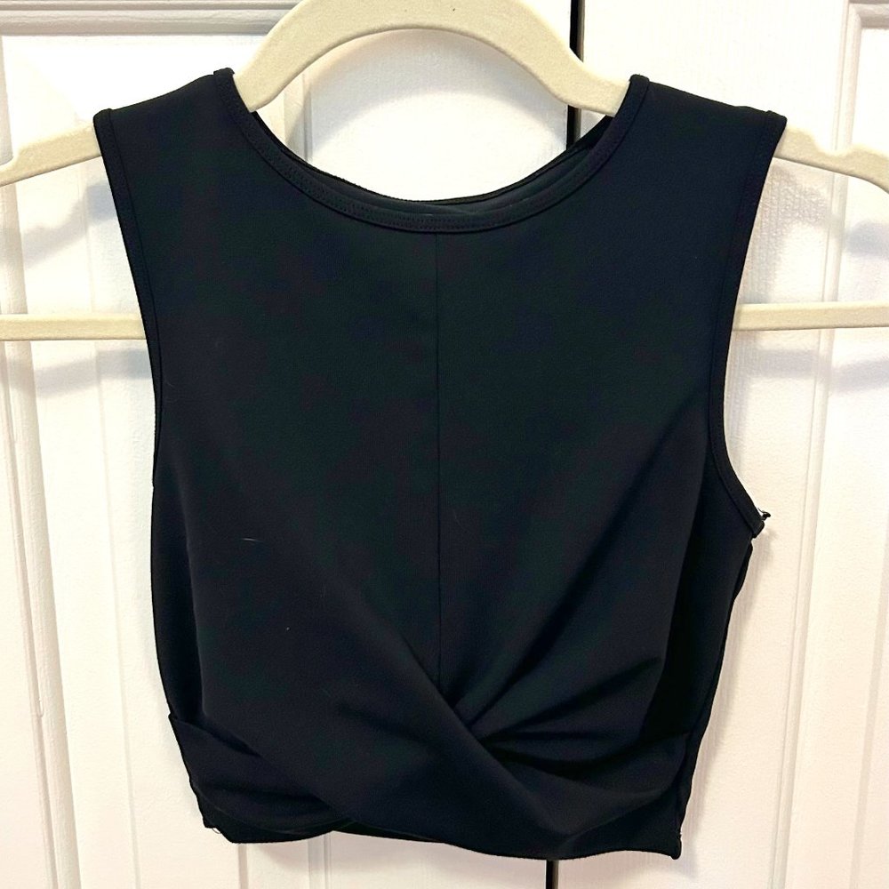 Black, Activewear, Tight Top